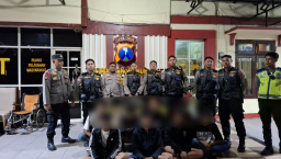 8 Pemuda Hendak Tawuran Diamankan Patroli Jogoboyo, Polisi Sita Senjata Tajam*