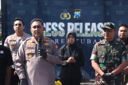*Polres Tuban, Pulangkan 224 Unit Kendaraan Roda Dua, 73 Unit Belum Diketahui Pemiliknya*