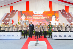 Hadiri Groundbreaking 29 SPPG Polda Sumut Dan Jajaran,Kapolri Komitmen Dukung Program MBG