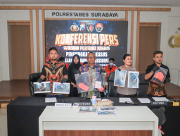 *Polrestabes Surabaya Kembali Berhasil Amankan 3 Tersangka Spesialis Curanmor*