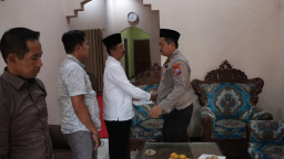 Polres Nganjuk Takziah, Lepas Kepergian Istri Kapolsek Jatikalen