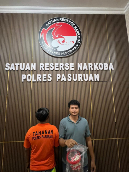 Polres Pasuruan Tangkap Kurir Sabu di Gempol, Amankan 161 Gram Sabu dan Ekstasi