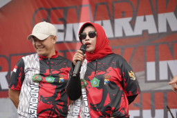Ribuan Warga Meriahkan Fun Bike Kodim 0816 Sidoarjo, Rayakan HUT ke-80 RI