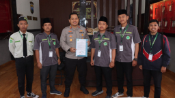 IPNU Nganjuk Audiensi Kapolres, Tegaskan Sikap atas Tragedi Ojol Tewas