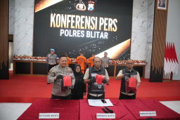 Gerak Cepat Polres Blitar berhasil Amankan 9 Tersangka Kasus Pengeroyokan