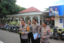 Respon Pengaduan Masyarakat Polres Tuban Amankan 65 Unit Motor Tidak Sesuai Spektek