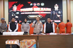 Dalam 12 Hari, Polres Kediri Bongkar Jaringan Narkoba dan Okerbaya 16 tersangka dan 14 kasus.
