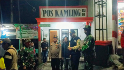 Polsek Prigen perkuat sinergi lewat patroli malam gabungan.wujudkan situasi aman dan kondusi.