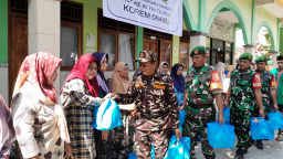Koramil 0817/10 Gresik Gelar Baksos HUT TNI ke-80 di Panti Asuhan Al Amin
