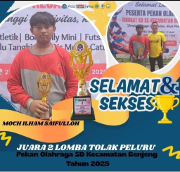 Anak Metatu Berprestasi! Ilham Ukir Capaian di Lomba Tolak Peluru Kecamatan Benjeng