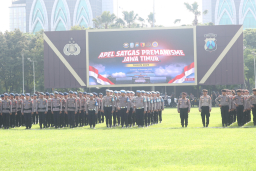 *Kapolda Jatim Pimpin Apel Satgas Premanisme*