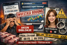 Rp129 Juta Raib di Cintaliaeus.com, Warga Surabaya Jadi Korban Dugaan Investasi Bodong