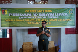 Perkuat Sinergi TNI–Media, Pendam V/Brawijaya Gelar Coffee Morning Bersama Insan Pers