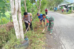 Di Pagi Berkabut, TNI-Polri dan Warga Dawuhan Bersatu Jaga Lingkungan