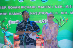 Pisah Sambut Kapolres Gresik, Bupati Apresiasi Dedikasi AKBP Rovan dan Sambut Kapolres Baru