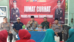 Cegah Kenakalan Remaja, Polres Pelabuhan Tanjung Perak Gelar Jumat Curhat.