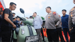 *Sesi 1 Bazar Ranmor Polrestabes Surabaya, 52 Motor Hasil Ungkap Curanmor Telah Kembali ke Pemilik*