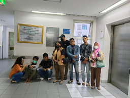 Solidaritas Lintas Komunitas, Jurnalis Jawa Timur Jenguk Bayu Pangarso di RSUD Dr. Soetomo