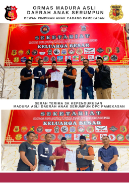 Serah Terima SK Ketua DPC MADAS Pamekasan, Momentum Penguatan Organisasi di Tingkat Daerah