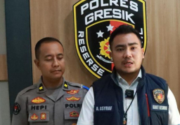 Kurang dari 24 jam polres gresik amankan tersangka penganiyaan saat patrol sahur
