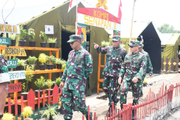 Danrem Dampingi Pangdam Tinjau Yon TP 886/PJ di Tulungagung