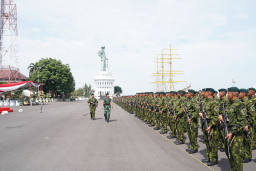 Yonif 500/Sikatan Purna Tugas Pamtas RI-PNG: Kasdam V/Brawijaya Sambut Satria Pengawal Perbatasan.