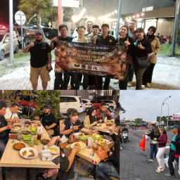 Phatas Community Bagi-Bagi Takjil di SPBU Unesa dan Buka Puasa Bersama di Warung Bu Yeni
