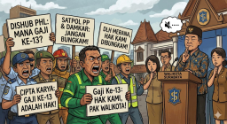 *Regulasi Sering Berubah, PHL Pemkot Surabaya Menyuarakan Hak Gaji Ke 13 Tidak Diberikan*