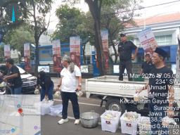 Hari ke-29 Ramadan, MAKI Jatim Konsisten Berbagi 1.000 Paket Takjil Ludes Diserbu Warga di Jalan Ahmad Yani Surabaya