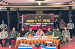 Kamp KKB di Nabarua Dibongkar Aparat Gabungan, Ratusan Amunisi dan Puluhan Juta Rupiah Diamankan