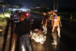 Polres Bangkalan Gelar KRYD Bulan Suci Ramadhan 13 Motor Tanpa STNK Diamankan.