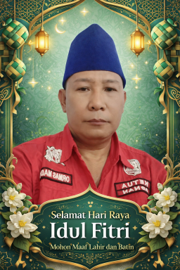 Adnan Ketua DPC Gresik Ucapkan Selamat Idul Fitri; Momen Kebahagiaan, Kedamaian dan Kebersamaan.