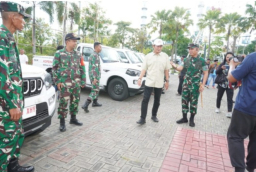 Serah Terima 60 Unit Kendaraan Operasional Secara Bertahap Untuk Hari Ini Yang Hadir Baru 20 Unit Berupa Mobil Pick Up