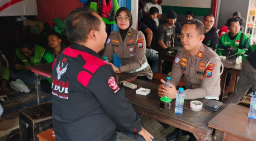Polresta Malang Kota Rangkul Komunitas Ojol Waspadai Dampak Isu Global