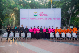 Kemala Bhayangkari Jatim Benahi Taman Bungkul Surabaya dan Luncurkan Program Penghijauan 2026