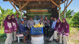 Dukung Program Asta Cita, Polsek Kenjeran Panen Raya 1,8 Ton Jagung Manis di Tambak Wedi