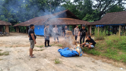Tindak Tegas! Polres Ponorogo Bubarkan 3 Titik Judi Sabung Ayam dan Dadu.
