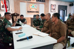 Terima Tim Audit Kinerja, Danrem Untoro Dorong Transparansi