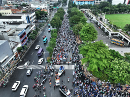 Polda Jatim Apresiasi Elemen Pekerja dan Mahasiswa,May Day di Jawa Timur Tertib dan Aman