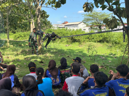 Kadet KKRI Digembleng Materi Lapangan dan Bela Negara di Hari Kedua Persami