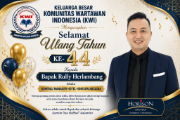 Keluarga Besar KWI Ucapkan Selamat Ulang Tahun ke-44 untuk General Manager Hotel Horison Arcadia