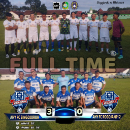 AHY FC Singojuruh Menang Telak 3-0 atas AHY FC Rogojampi 2 di Lapangan Desa Gambor