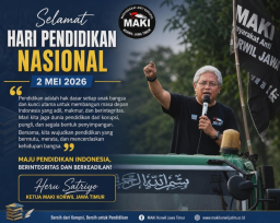 MAKI Jatim Serukan Pendidikan Bersih dari Korupsi di Hari Pendidikan Nasional 2026
