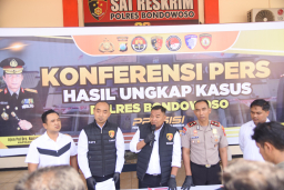 Polres Bondowoso Ungkap Live Streaming Asusila Dua Tersangka Diamankan
