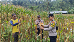 Polres Ponorogo Sahabat Petani, Dampingi Warga Wujudkan Swasembada Pangan