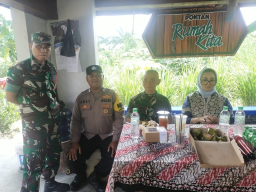 Polsek Karangpilang Dukung Kelompok Tani Rumah Kita Kembangkan Peternakan Kambing