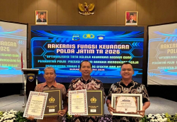 IKPA Sempurna, Polres Bojonegoro Raih 3 Penghargaan dari Kapolri dan Dirjen Perbendaharaan Jatim