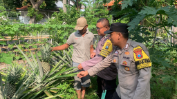 Sambang Poktan Tugu RW 09, Polisi Perkuat Ketahanan Pangan dan Edukasi Keamanan Lingkungan