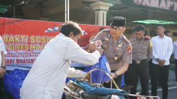 Sambut Hari Bhayangkara Ke-80, Polres Mojokerto Kota Gelar Pemeriksaan Kesehatan Gratis