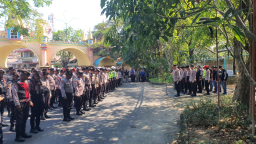 Polres Pelabuhan Tanjung Perak Kerahkan 696 Personel Amankan Pengesahan Warga Baru PSHT D,i Surabaya